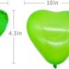 100pcs 10 Inch Color Heart Shaped Balloons