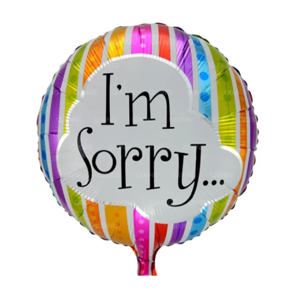 I Am Sorry Foil Balloon 18 Inch 1008