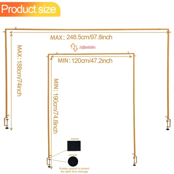 Adjustable Table Rod Stand
