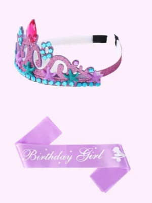 Purple Mermaid Birthday Crown