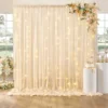 Champagne Tulle Backdrop Curtain