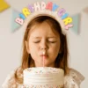 Colorful Birthday Lace Headband