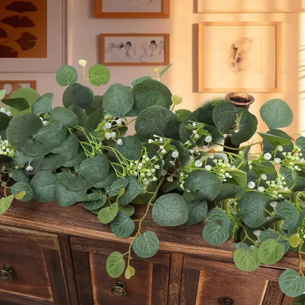Artificial Mixed Eucalyptus Leaves Garland 180CM