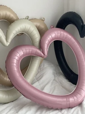 Love Heart Number Foil Balloon 133cm