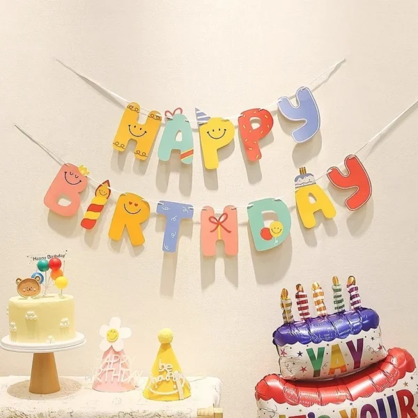 Kids Colorful Flag Banner Decor