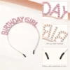 Pink Birthday Sash and Tiara Set