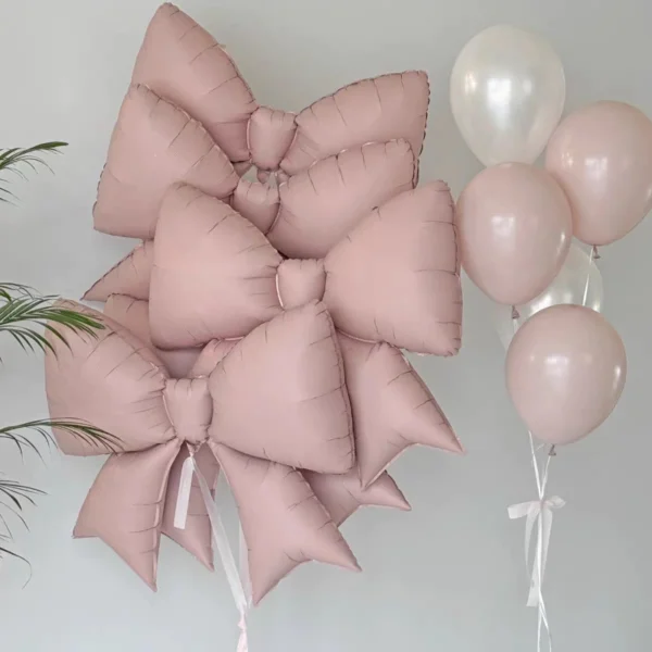 40inch Pink Matte Bow Foil Balloon 2pcs